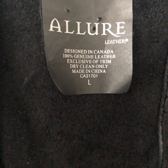 Allure black sexy leather mini dress L - Picture 4 of 4